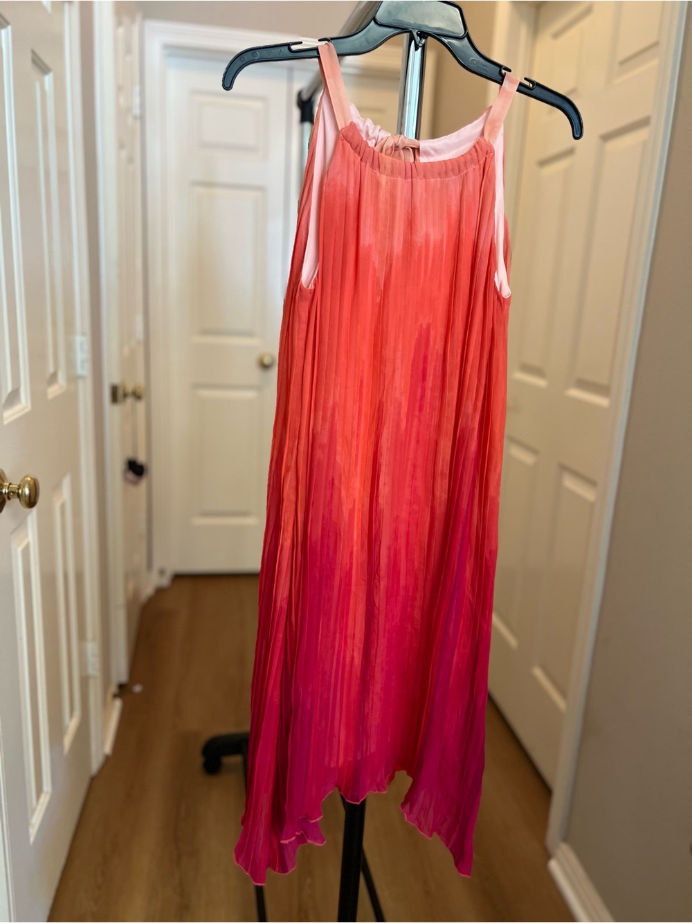 Apt. 9 Ombre Pleated Maxi Skirt - Coral & Fuchsia